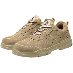 老保夏季 劳保鞋 K款 工作钢头防砸防刺穿电焊工四季 轻便防臭工 男士