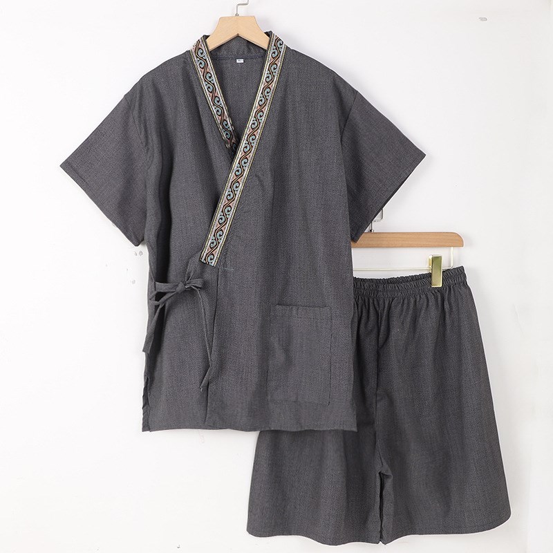 情侣汗蒸服男款洗浴足浴服泰式I按摩服温泉桑拿服大码