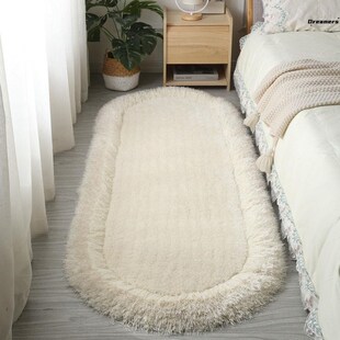 地毯加厚特厚加厚加密椭圆细丝弹力丝床边毯客厅卧室居家房间厂家