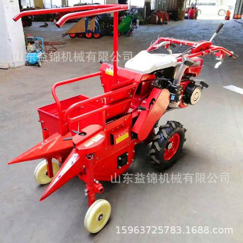 自动扒皮秸秆粉碎还田机 小型农用玉米联合收割机 玉Y米牧草青储