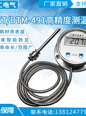 数显温度计 带探头WST/DTM-491高精度测温仪 工业数字水温表
