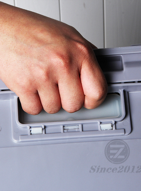 日式50L塑料折叠箱 灰色车载大号潮流整理物流胶箱可定Y制LOGO