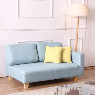 布艺沙发小户型沙发床三人u日式客厅简易沙发贵妃转角组合简约两