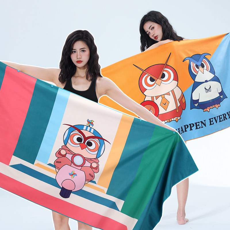 速干浴巾可穿可裹巾女成人大人游泳吸水不掉毛巾儿童浴袍男孩专用