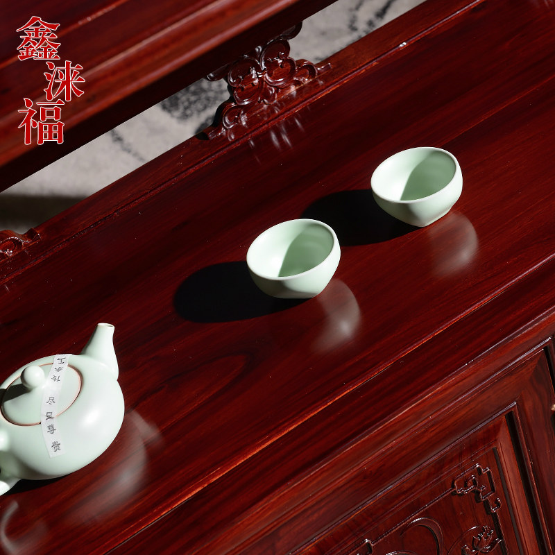 红木餐边柜非洲酸枝木茶水柜中式实木储物柜O茶水架碗柜配餐柜子
