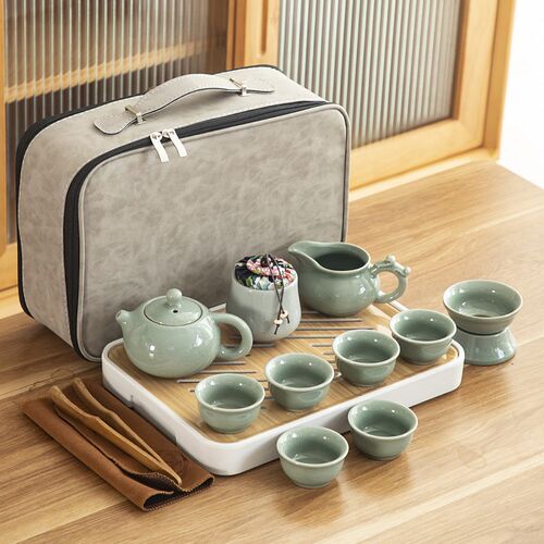旅行茶具套装户外便携p式功夫茶托盘logo户外实用客户商务礼品