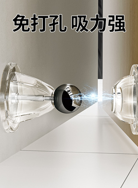 门挡器硅胶门吸免打孔新款大门防撞神器门后家用顶门W抵门门塞门