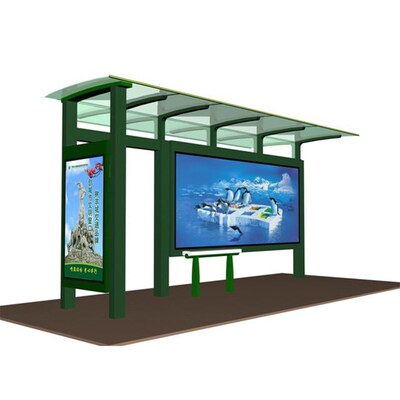 公交站台智能候车亭城乡公交站B台不锈钢站牌亚克力灯箱源头工厂