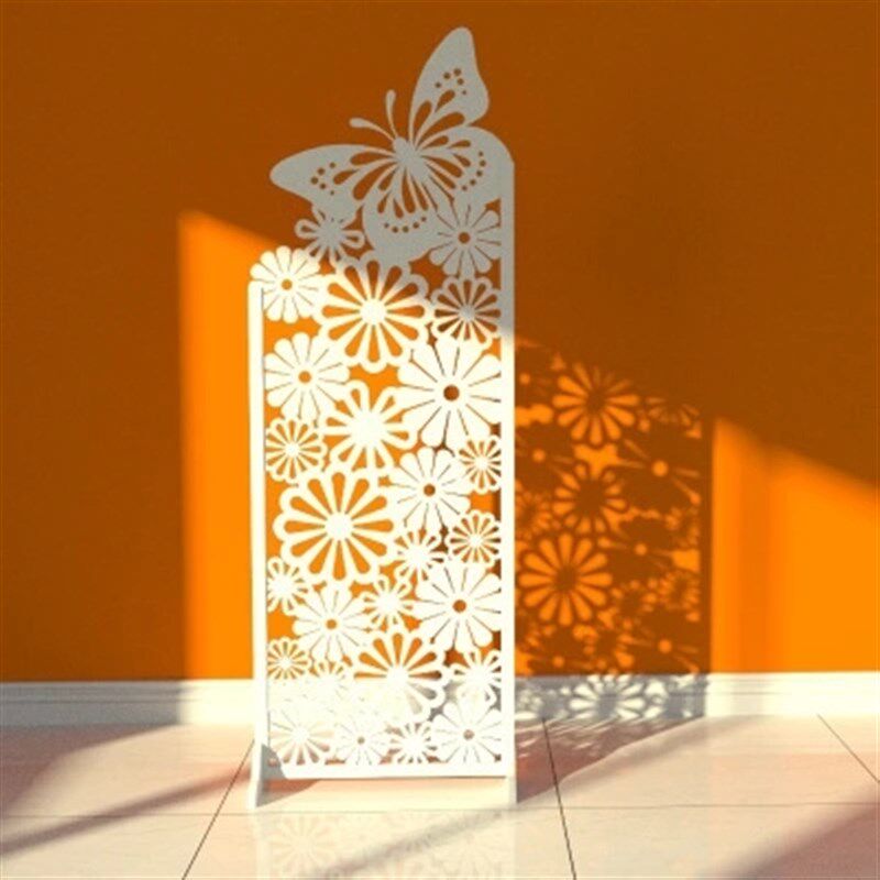 屏风隔断简约现代玄关时尚客厅白色雕花M折叠橱窗背景镂空酒店