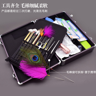 杨式 掏耳朵工具挖耳勺清P洁耳采耳灯打耳鹅毛 高级采耳工具套装