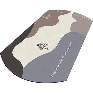 椭圆形桌垫防水防油折叠圆桌岩板餐桌布桌面M防滑垫矽胶可自由裁