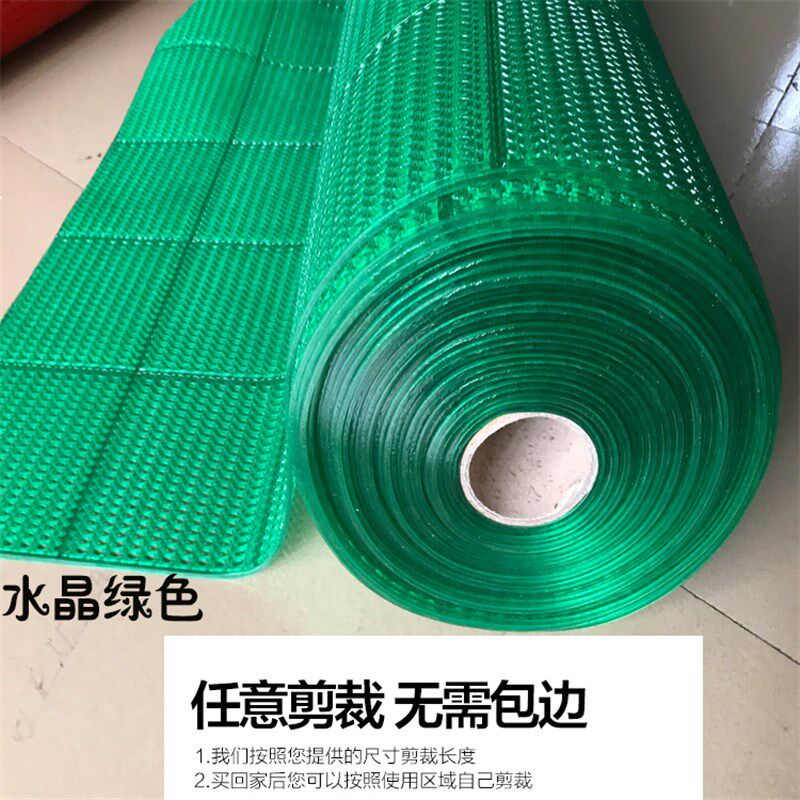 牛筋防滑地垫门垫子厨房浴室走道网格楼梯塑料地垫镂W空隔水防滑