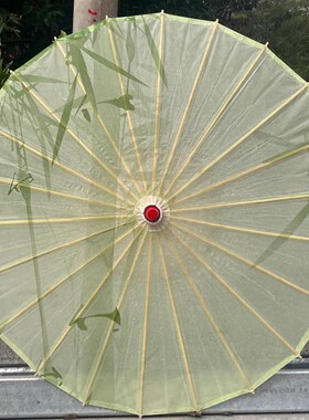 诗意古风场景布置油画伞折伞国风庭院打卡背景氛围挂饰防水油纸伞