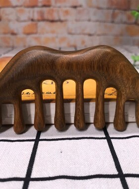 阿根廷绿檀非常香按摩r梳经络按摩绿檀木梳宽齿按摩木木质梳子