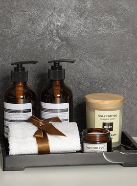 卫浴展厅洗手间厕所香薰托盘装饰样板房家居摆件洗漱台面卫浴套装