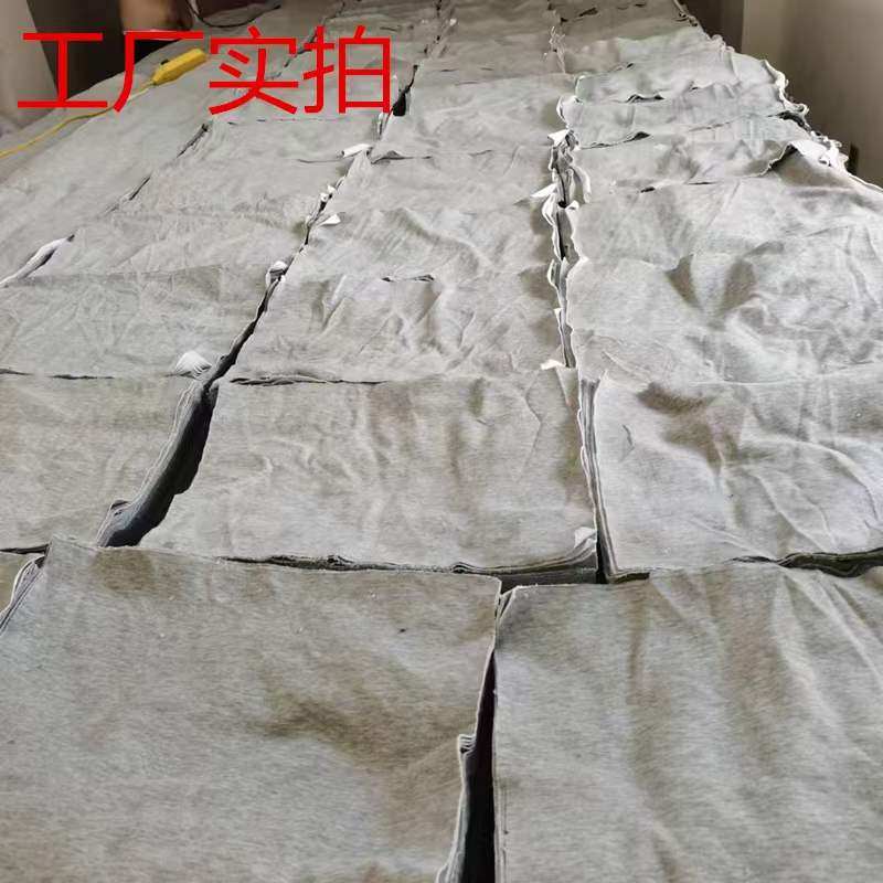 灰色擦机布e全棉碎布吸油布料不掉色不掉毛破布擦油布工业抹布