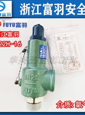 浙江富羽 A22H-16 封闭式铸铁氧气储气罐安全阀DN15 20 25 32 40