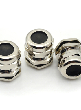 M6-M40公制牙黄铜镀镍材质 金属电缆防水接头 WYD品牌 金属接头