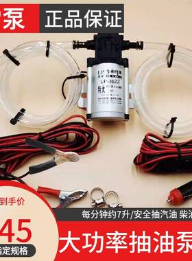 电动抽油泵抽油器12V24V汽油柴油油箱抽油神器大功率加油机自吸泵