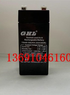 GHL蓄电池TS445-SS(4V4.5AH/20HR)电子秤 天平称 台秤 计价秤电瓶