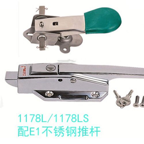 原装台湾格美不锈钢冷库门锁 凸/平门安全把手CM-1178-LS制冷配件