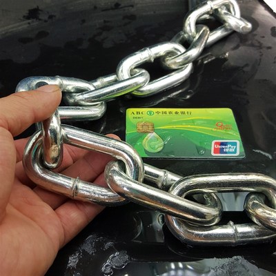 10MM 加粗 镀锌铁链  铁索锁链锁链条 防盗大链条 狗链  粗长铁链
