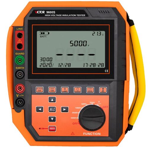 胜利VC9600S高压绝缘电阻测试仪兆欧表电阻测试器电子摇表5KV5T