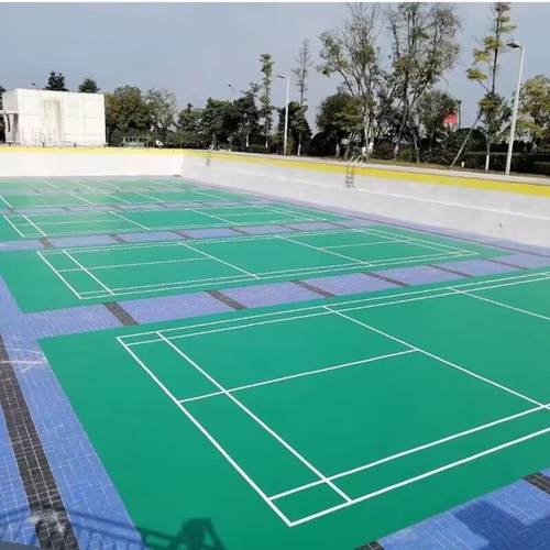 韦步羽毛球场地胶室内场馆防滑地垫PVC运动地板一组108平方可收卷