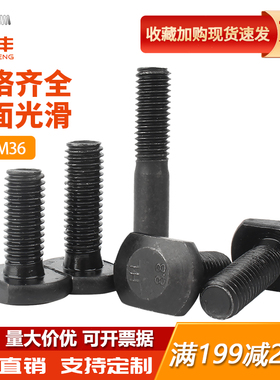T型螺丝8.8级GB37压板螺丝高强度发黑T形槽用螺栓M8M10M12M30M36