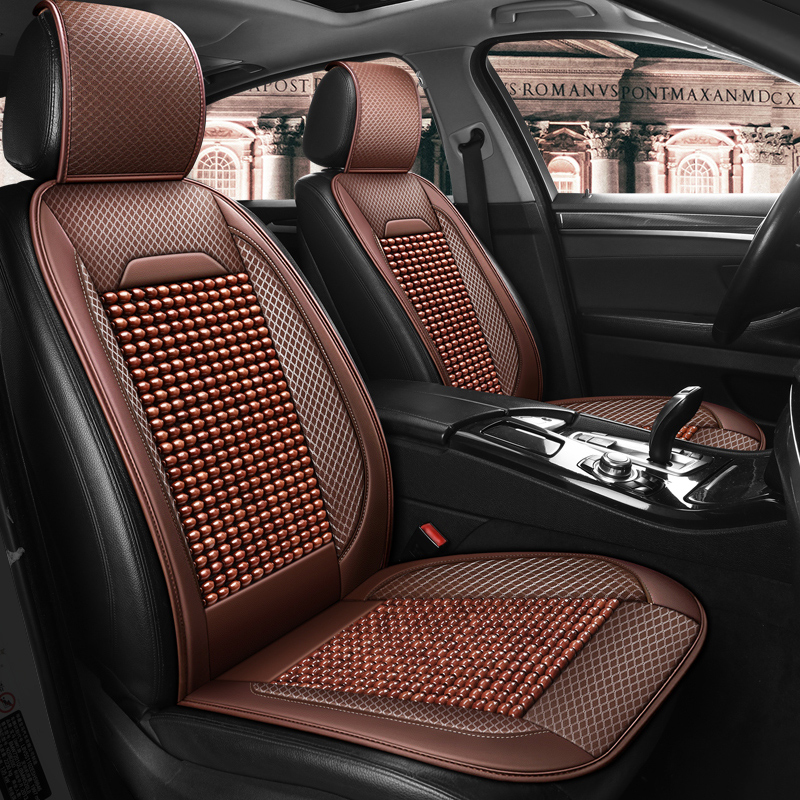 单个木珠汽车坐垫夏季前排司机位座垫主副驾驶员夏W天单片座椅凉