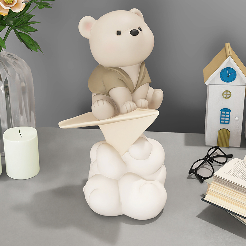 治愈元气熊客厅摆件家居饰品电视柜酒柜玄关生日U乔迁礼物送闺蜜