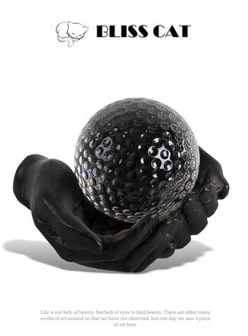 简约透明水晶g球摆件饰品创意礼品  客厅桌面样板间软装创意摆