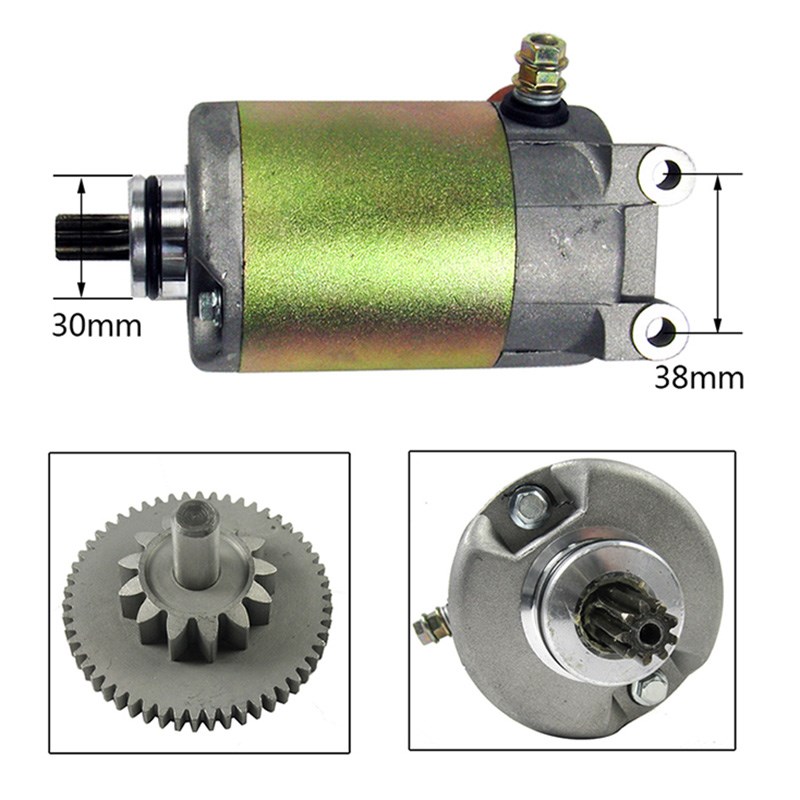 水冷本I田CCF250马达u起动机双连齿马达V3 V5启动马达电机