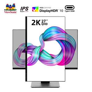 优派 27英寸2K 电脑显示器高色域微边框广视角VX2762-2K-MHDU