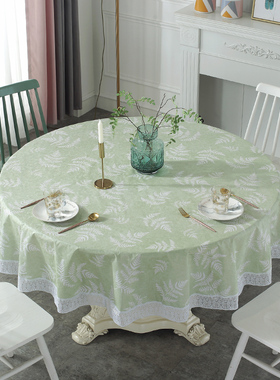 饭店大圆桌桌布塑料PpVC圆形酒店圆桌布圆餐桌布台布防水防油免洗