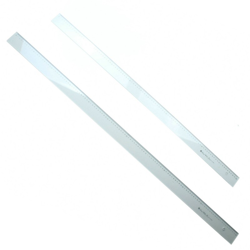 100cm/120cm高p透明有机直尺1.2米/1米下陷刻度清晰不磨灭新材料