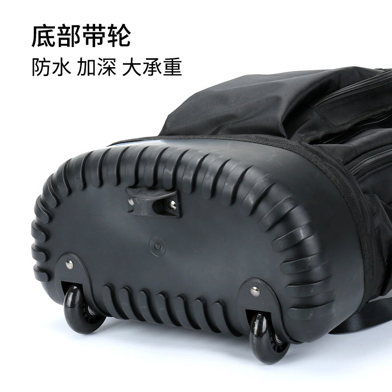 法斯特双a肩工具包大号带轮拉杆式背包多功能帆布安装空调工具包