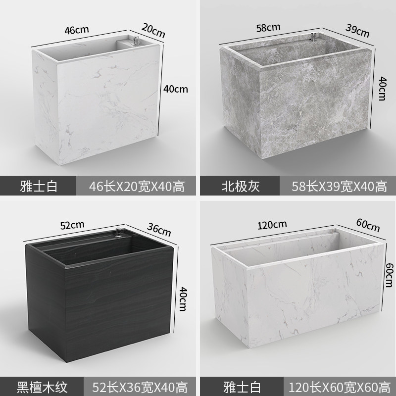 大理石拖把池最小型小号迷你三角大号加高K窄长型长方形家用拖布