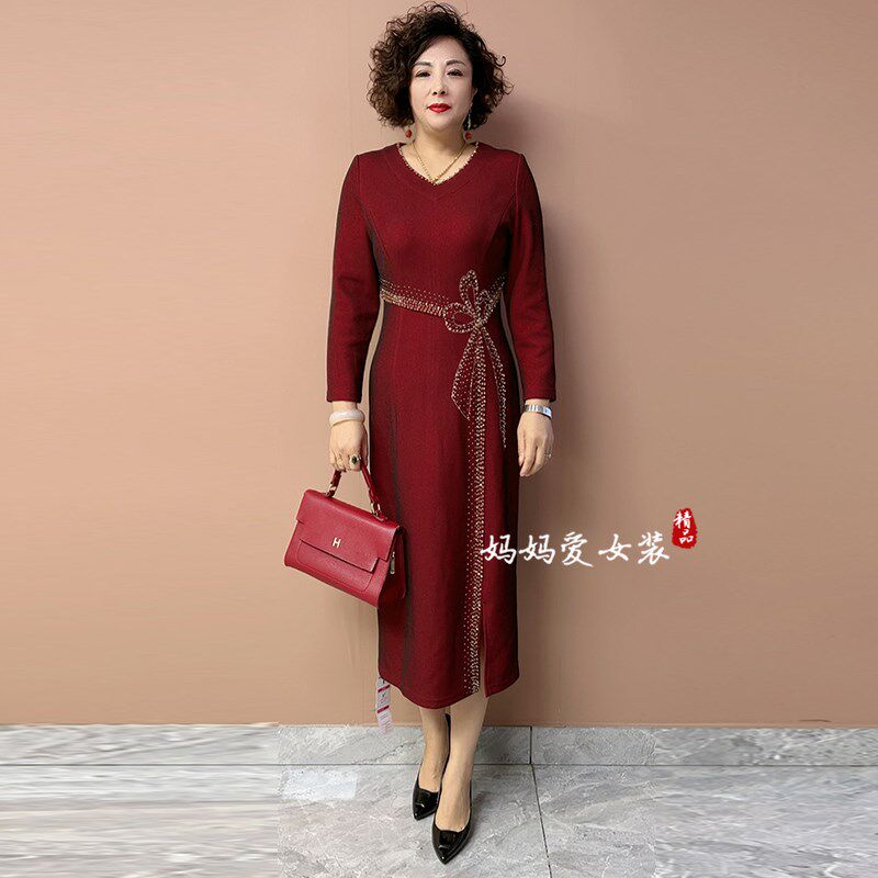 喜婆婆婚宴装结婚秋季旗袍男方妈妈礼服当天婚礼服十月份喜服长辈