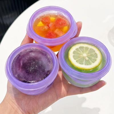 冻冰块制冰模具家用食品级冰盒自制按压冰格模具储存盒易脱模可携