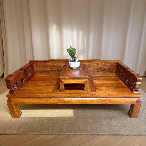 博雅大师老榆木罗汉床支持定制