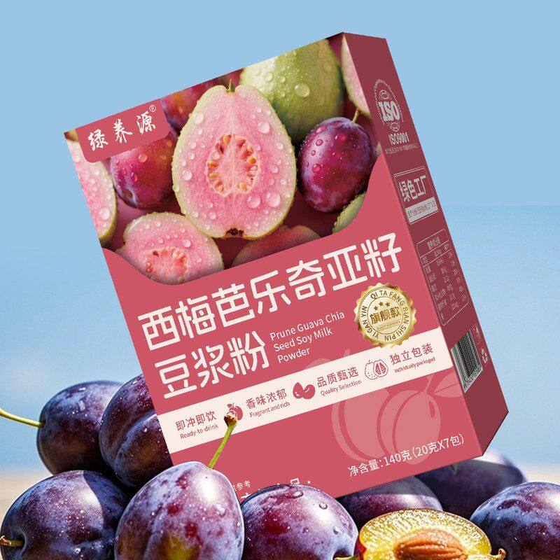 【数量改6到手优惠+送胖胖杯】中国邮政西梅芭乐奇亚籽豆浆粉代餐