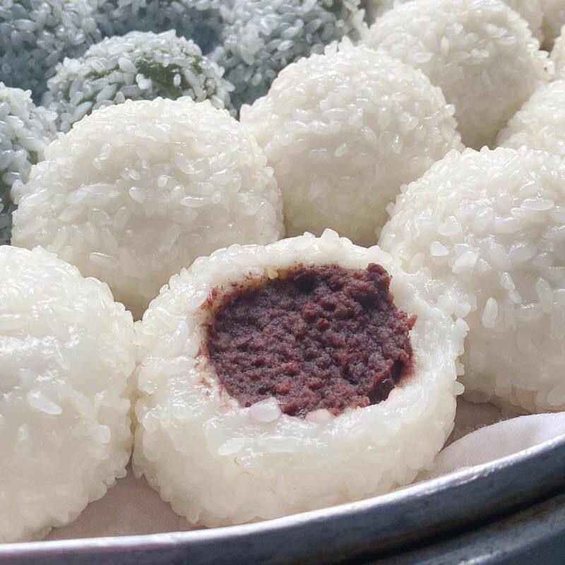 史家糕点 宁波糯米团子糯叽叽豆沙团芝麻糕点宁波特色 蒸煮食用