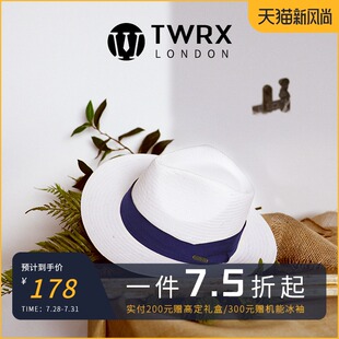 草帽男夏英伦遮阳防晒大头围大码巴拿马帽夏季帽子男士礼帽文艺女