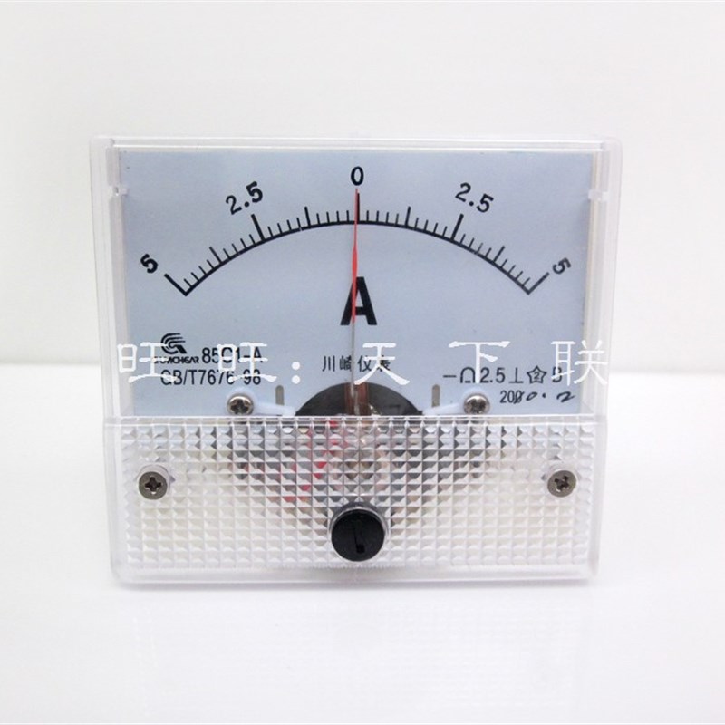 精品面板式双向正负指针表85C1-5A直流电流表DC1a 2a10a2A30A