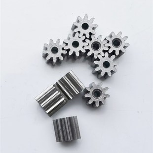 铁基粉末冶金 圆柱直齿轮10只 精密齿轮 内径3.1 金属 1模9齿