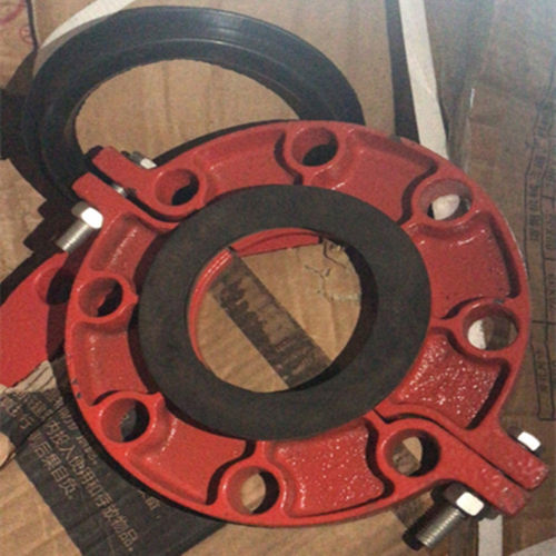 分体卡箍沟槽分体法兰沟槽管件沟槽法兰卡箍消防法兰89-219