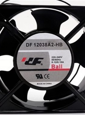 全新正品 DF12038A2-HB/HS 220V 12CM 0.13A 数控机床散热风扇