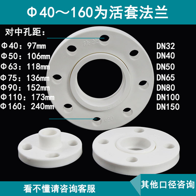ppr法兰盘活套优质63塑料水管热熔焊接法兰接头110 20 25 32 4050