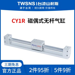 无杆气缸缸径32 1000 200 500 63行程100 山耐斯CY1R磁偶式